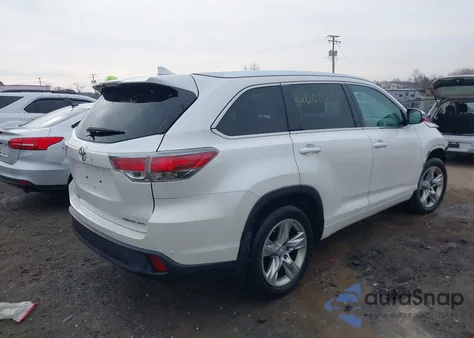 2015 Toyota Highlander Limited Platinum V6 из США, поврежденный, VIN 5TDDKRFH1FS185789